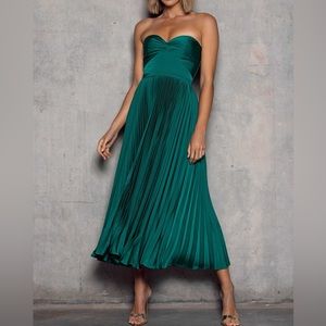 Elle Zeitoune Hailey Dress Palm Green Size 12